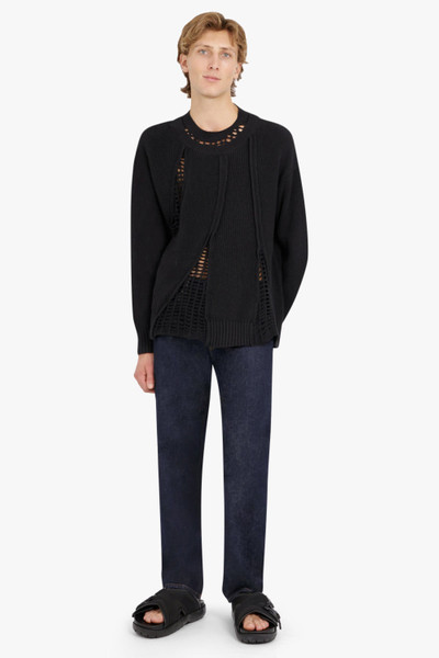 FENG CHEN WANG 2 IN 1 JUMPER WITH MESH PANEL | BLACK outlook