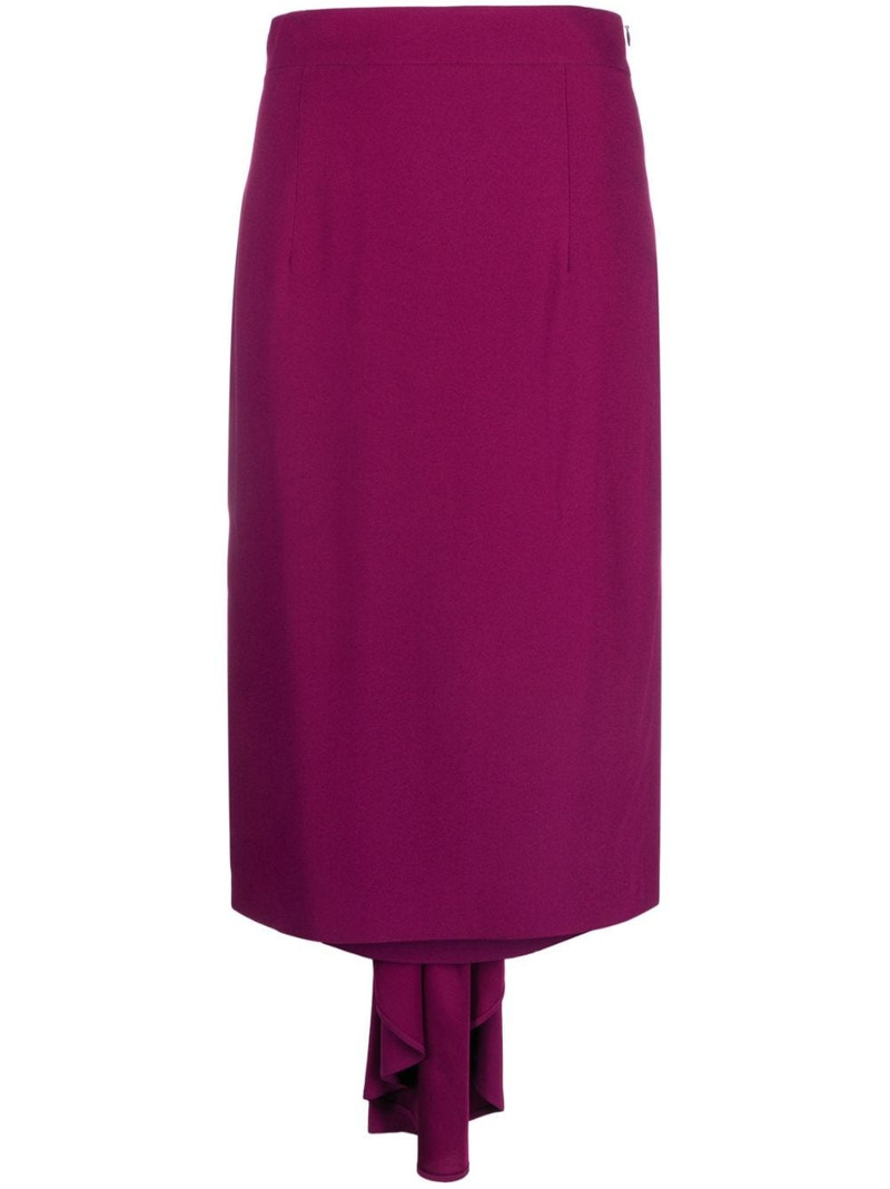 high-waisted asymmetric midi skirt 1