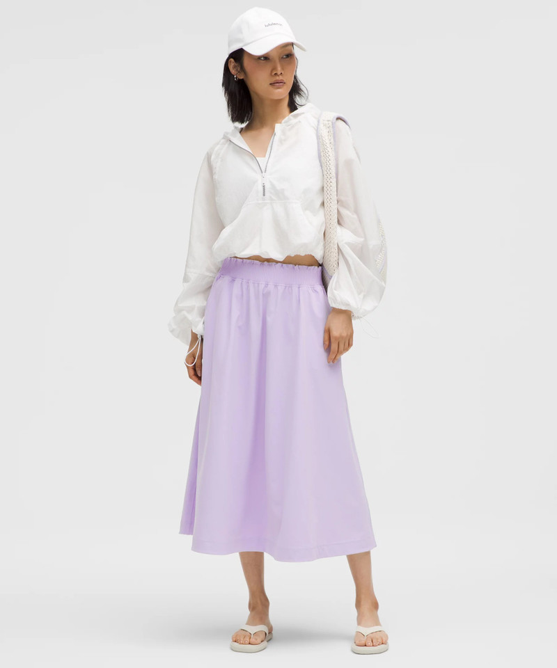lululemon Stretch Woven Ruffle-Waist Midi Skirt outlook