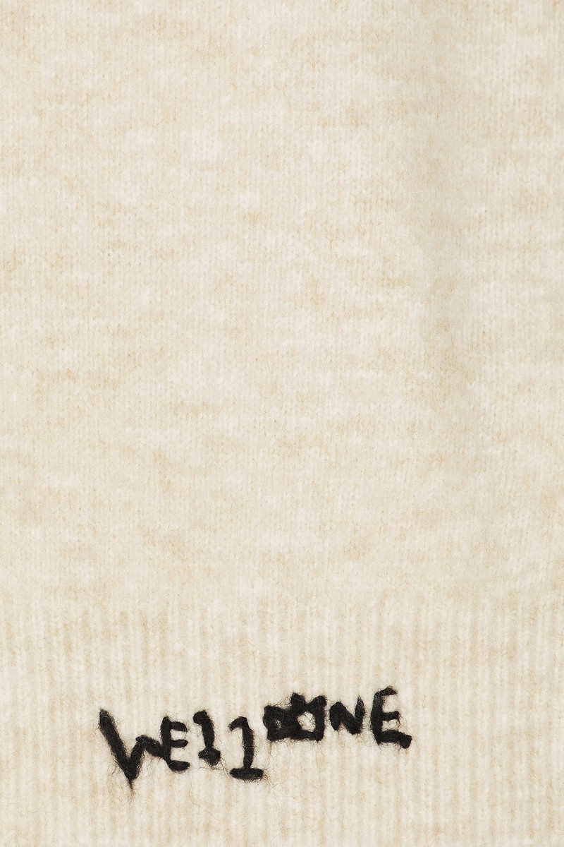 We11done Brushed Contrast Knit Top outlook