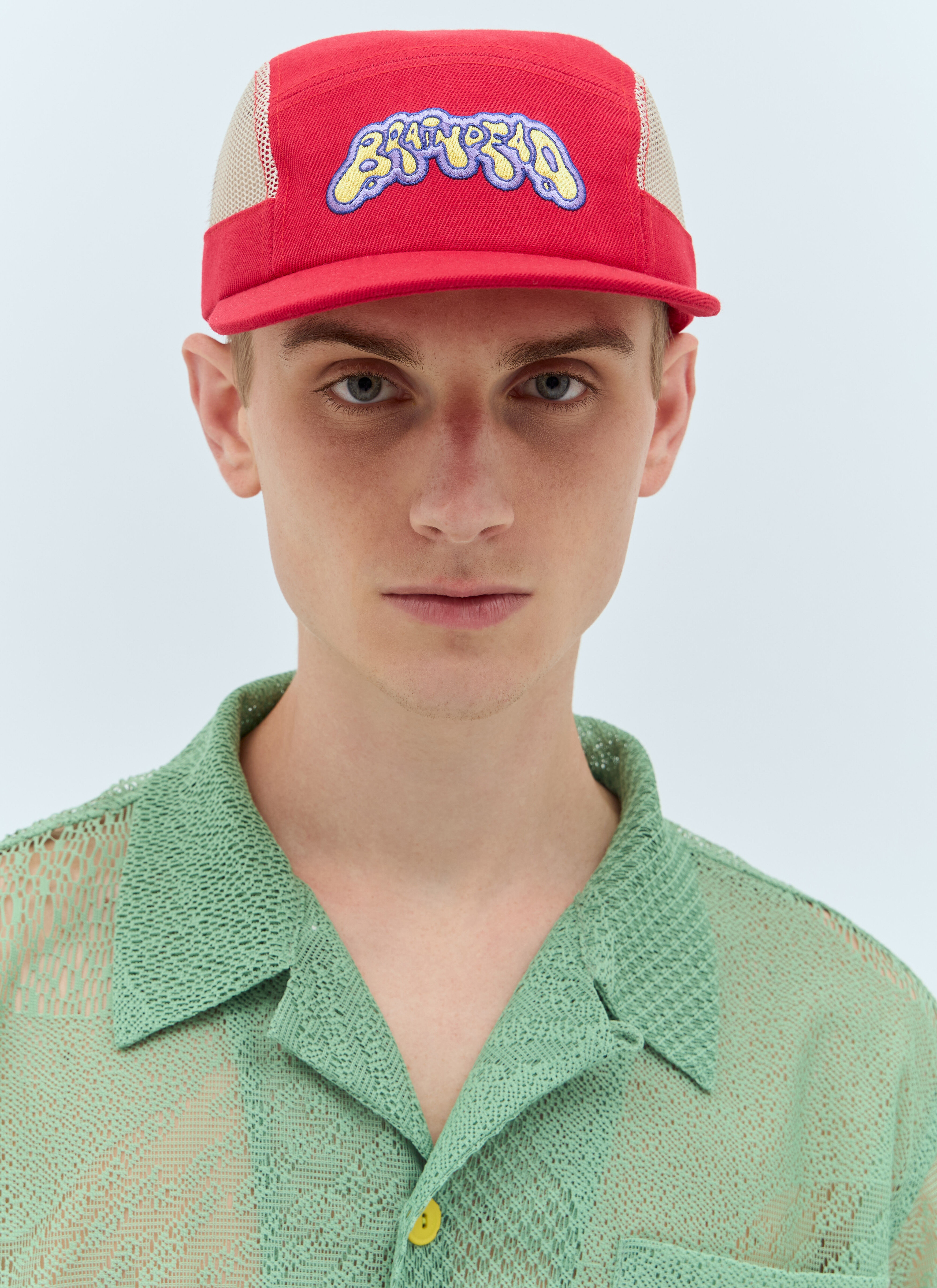 Mesh Panel Camp Baseball Cap - 1