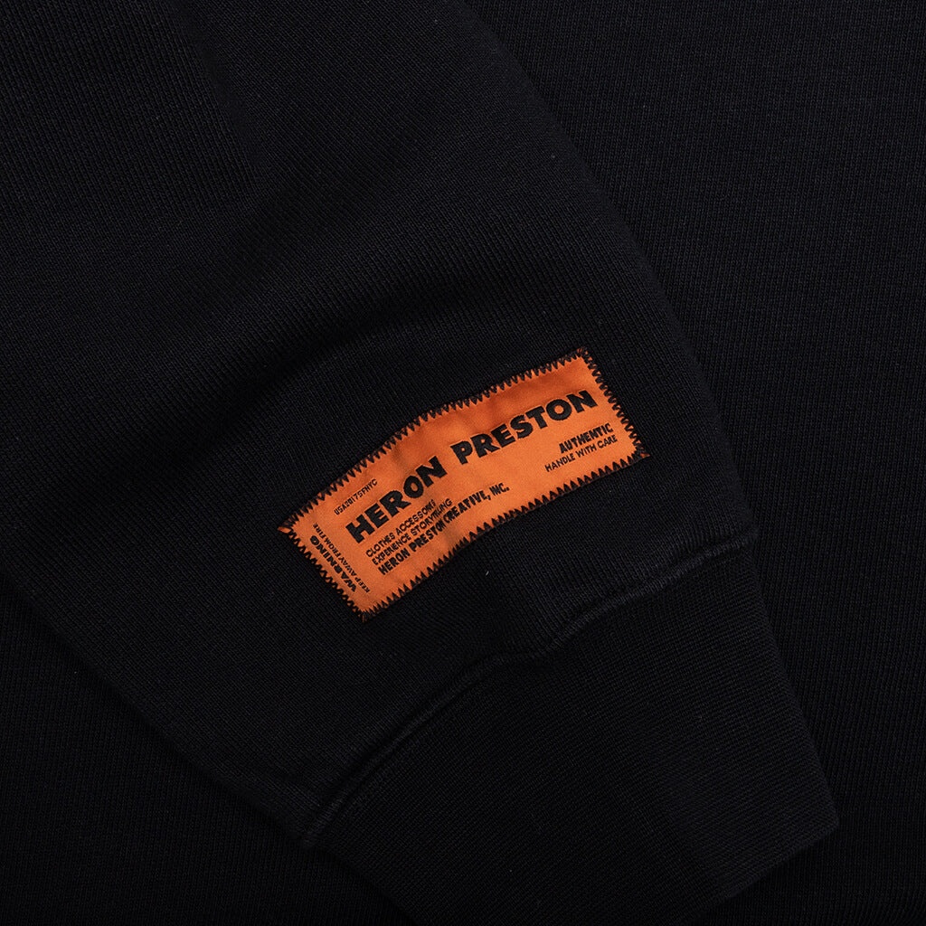 Heron Preston CENSORED HERON CREWNECK - BLACK/WHITE