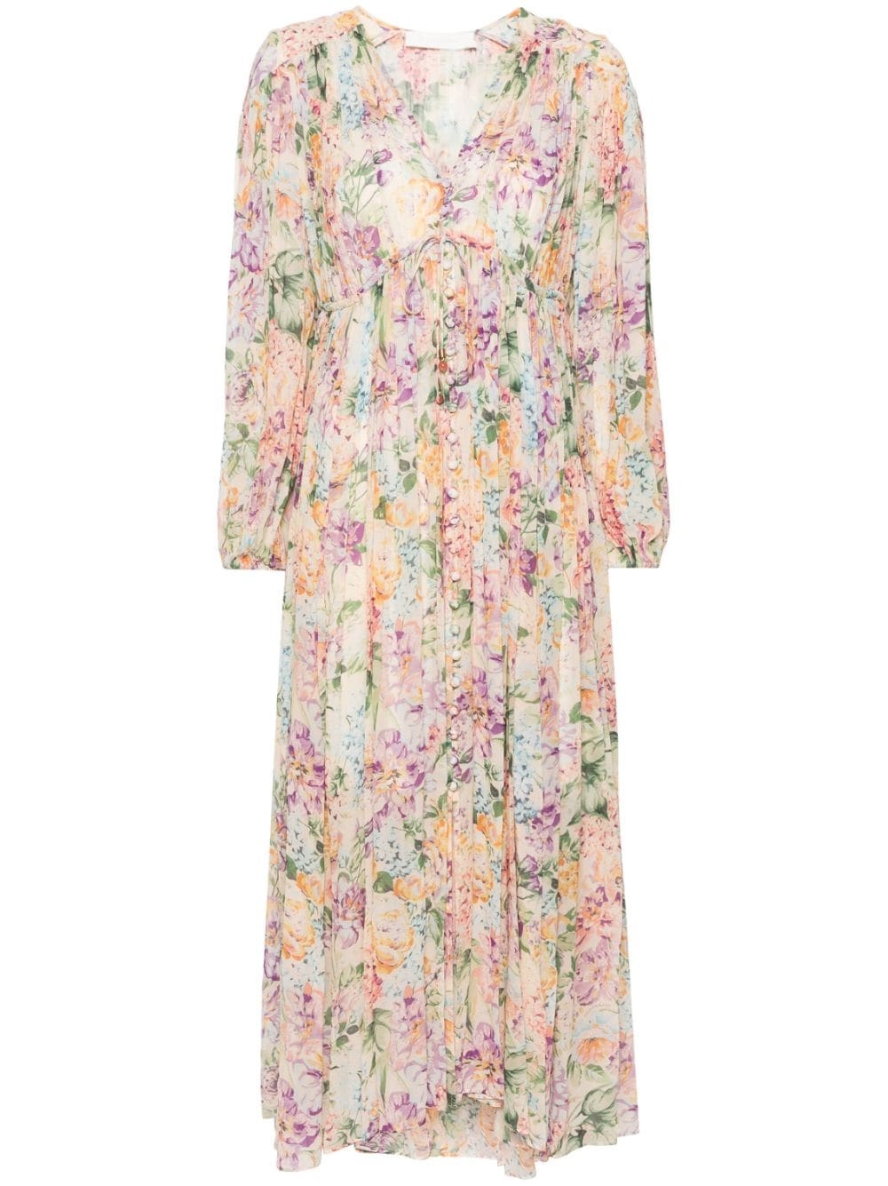 Halliday floral-print maxi dress - 1