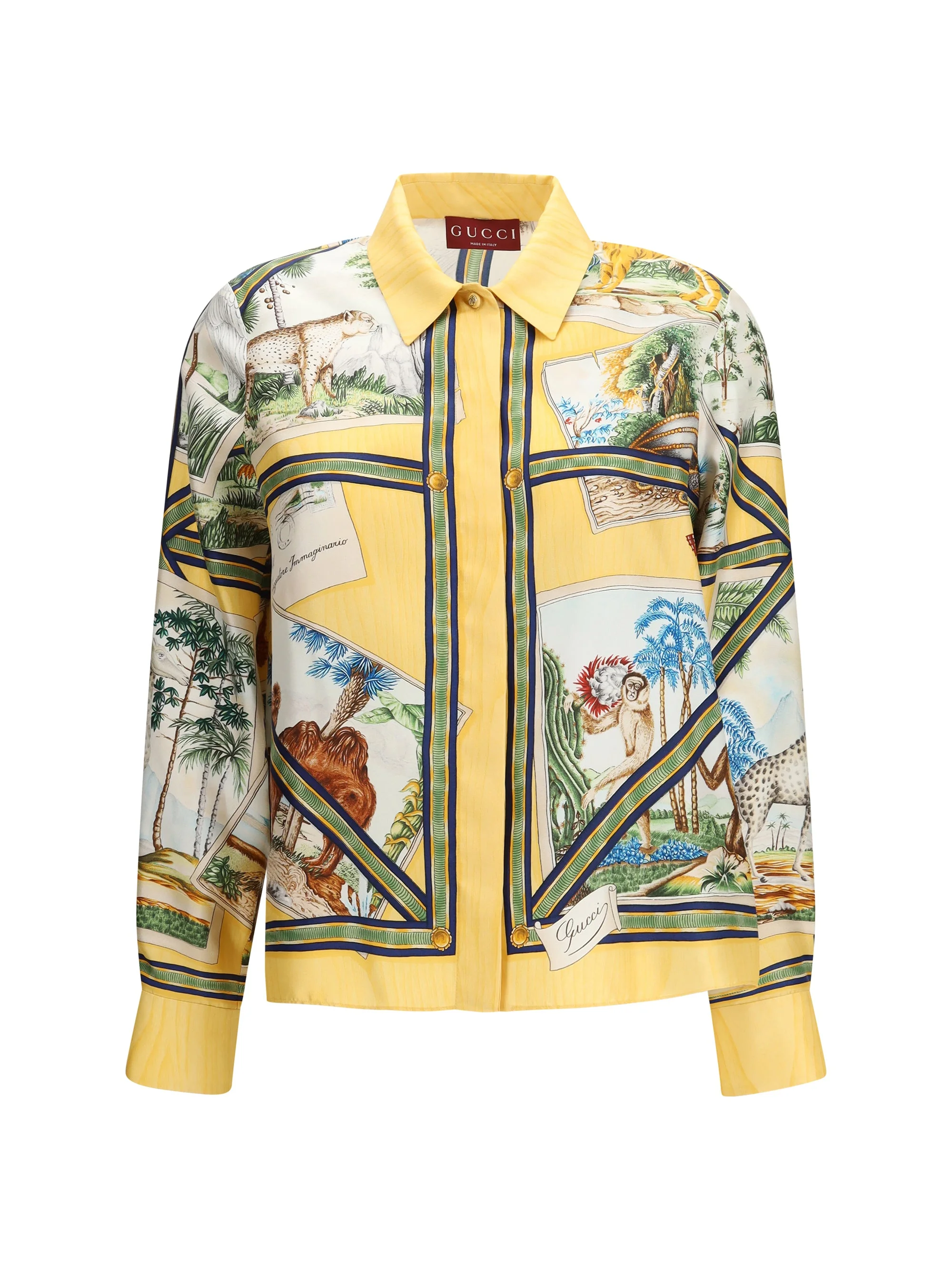 Gucci Women Silk Twill Shirt - 1
