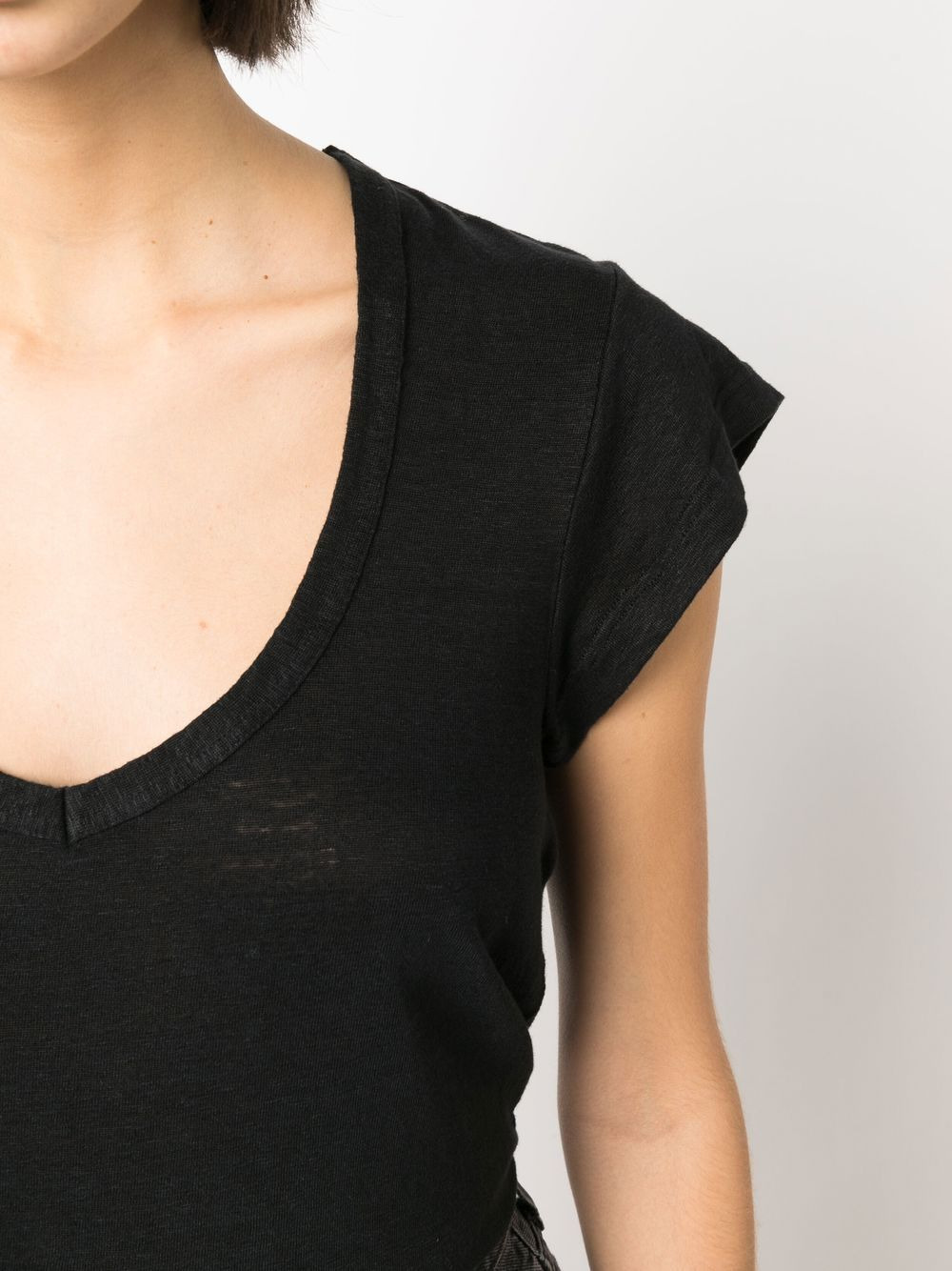 linen short-sleeve top - 5