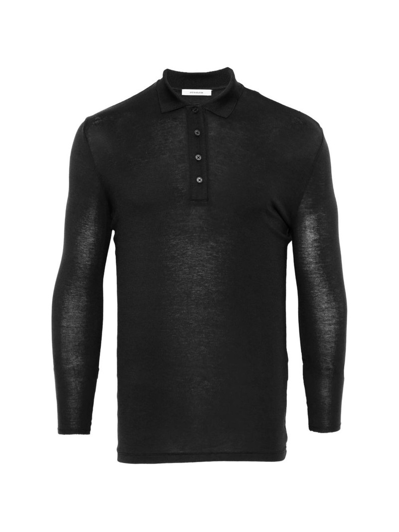 button-fastening polo shirt 1