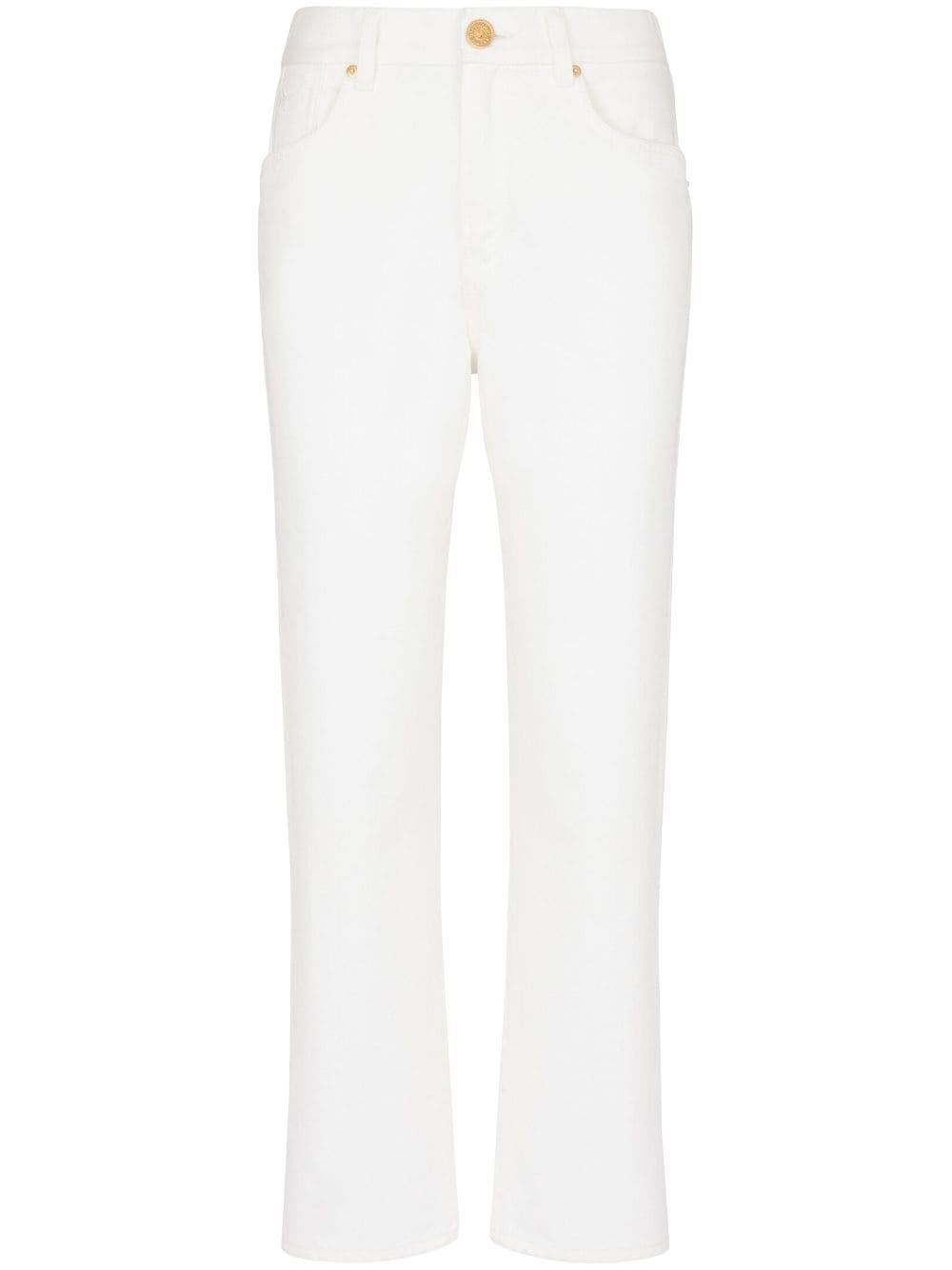 mid-rise straight-leg jeans - 1