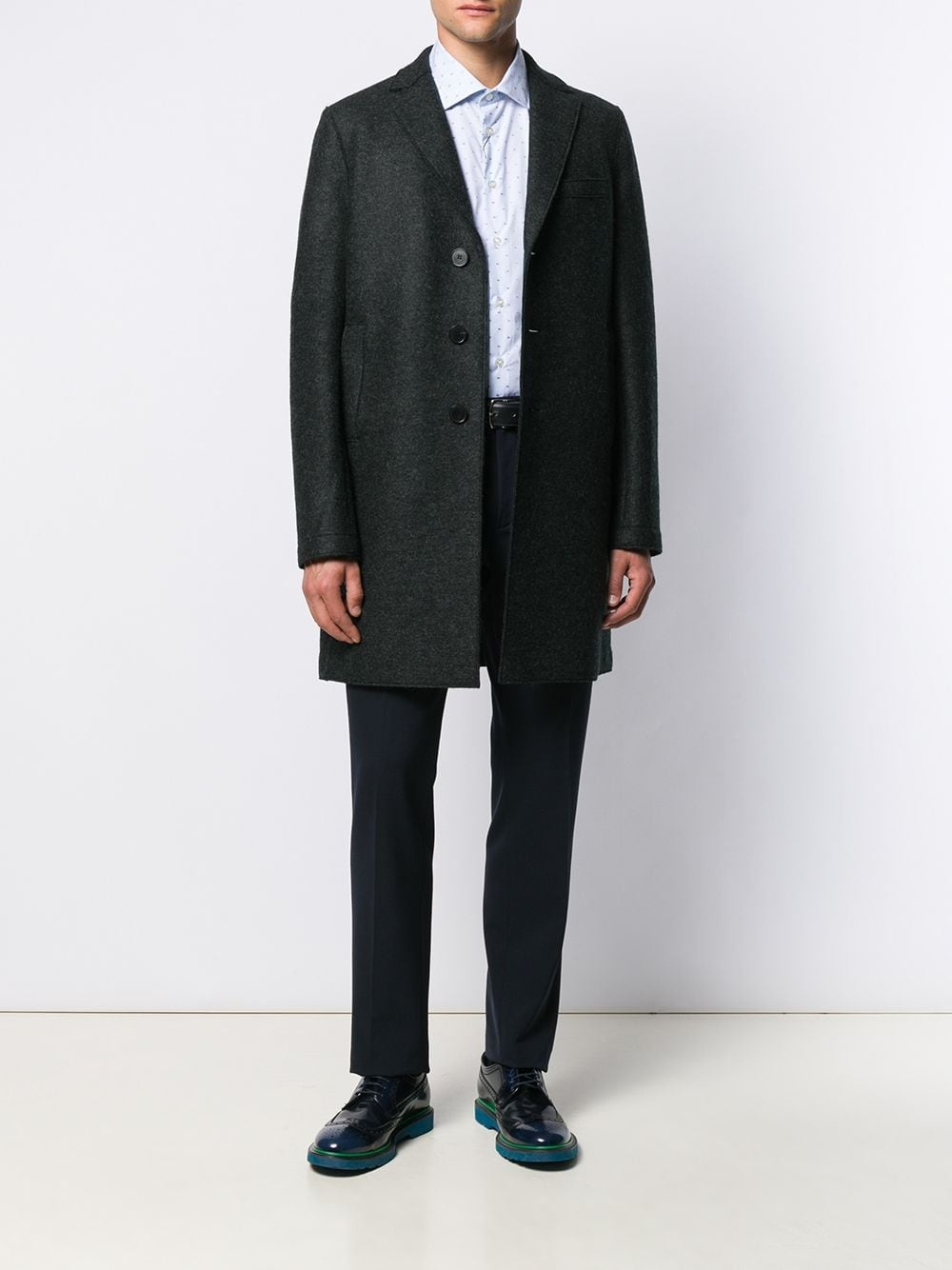 straight fit coat - 2