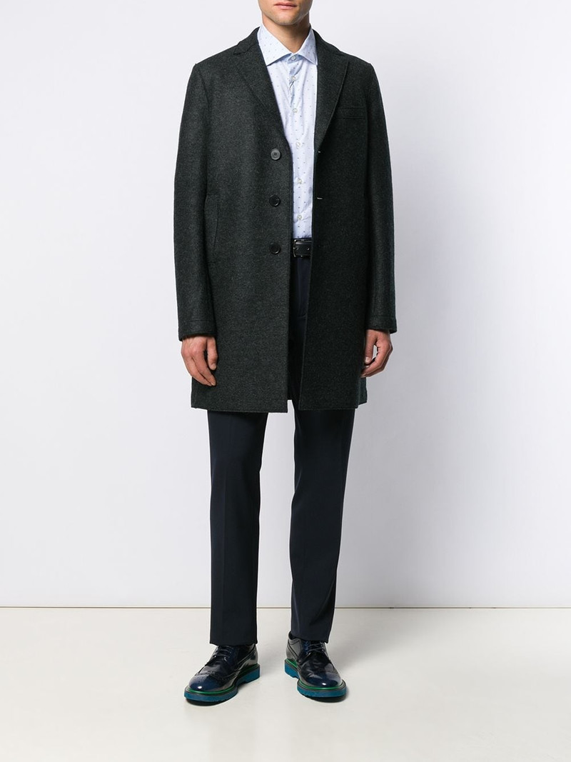 Harris Wharf London straight fit coat outlook