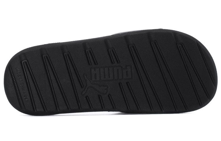 (WMNS) PUMA Cool Cat Sport Glitter Slipper Black/Silver 371017-02 - 5