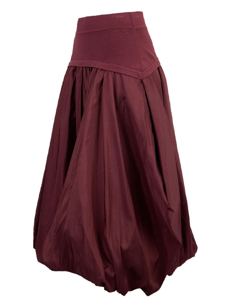SIMKHAI Corinn taffeta midi skirt outlook