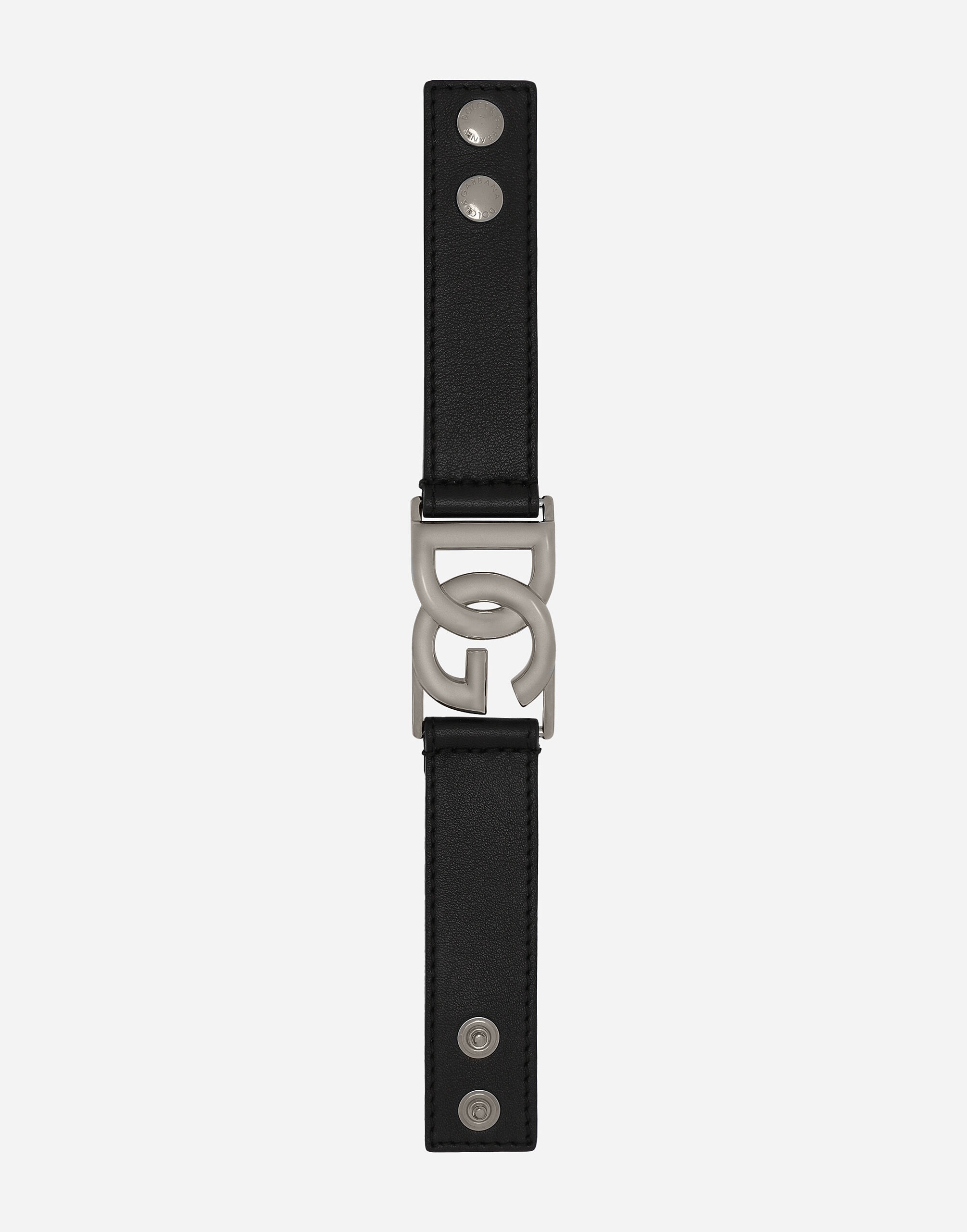 Calfskin bracelet with DG logo - 3