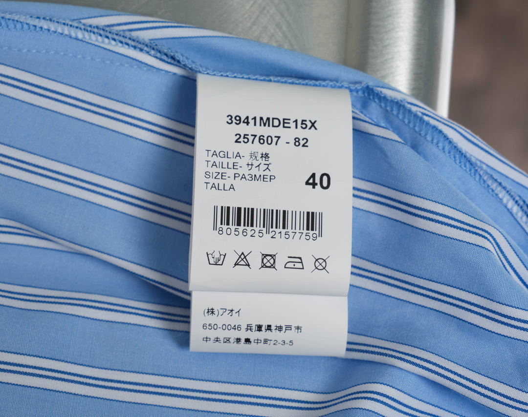 Stripe Balloon Sleeve Shirt - 3
