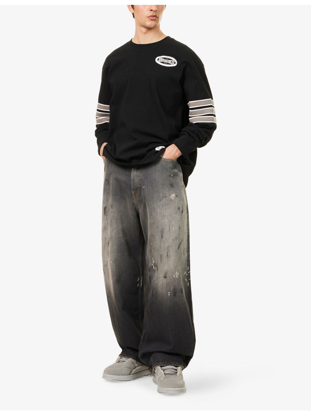 Varsity Striped Cotton-Jersey T-Shirt - 2