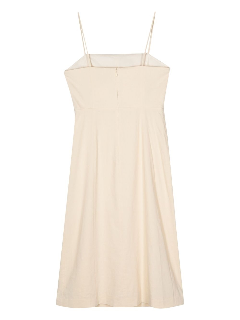 sleeveless A-line midi dress - 2