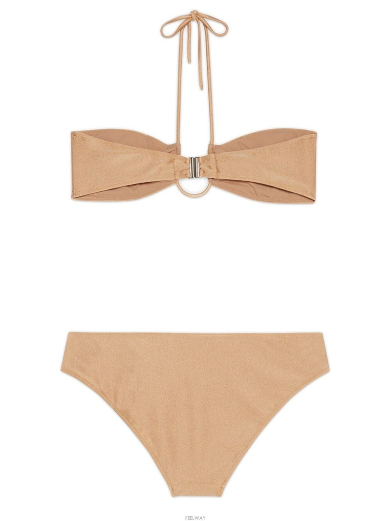 GUCCI Sparkling jersey bikini with Double G outlook
