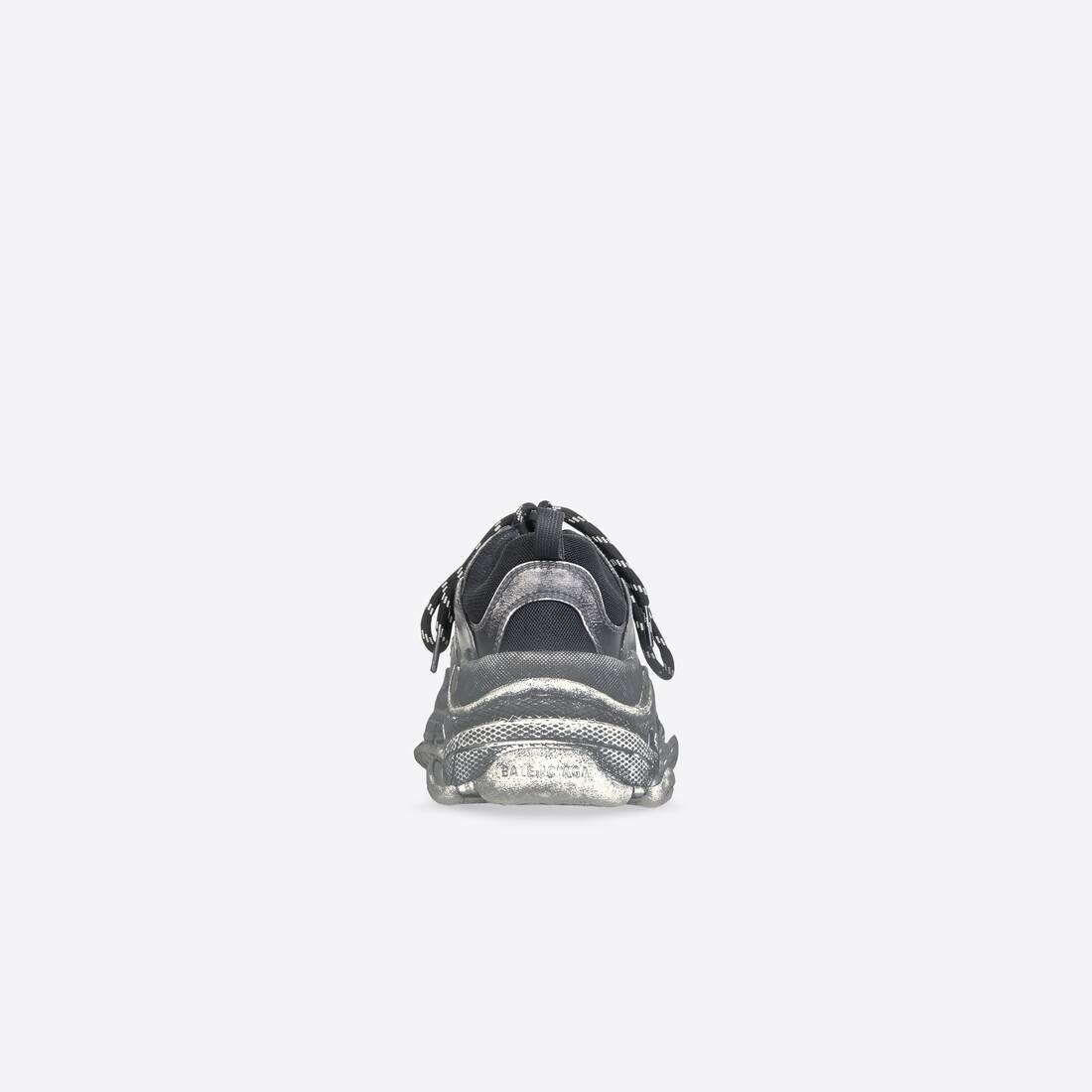 Women's Triple S Faded Sneaker in Black - 2