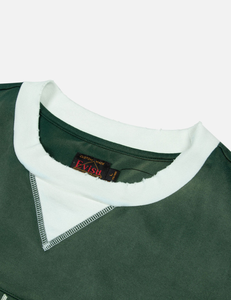 LOGO EMBROIDERY PANELING BOXY T-SHIRT 9