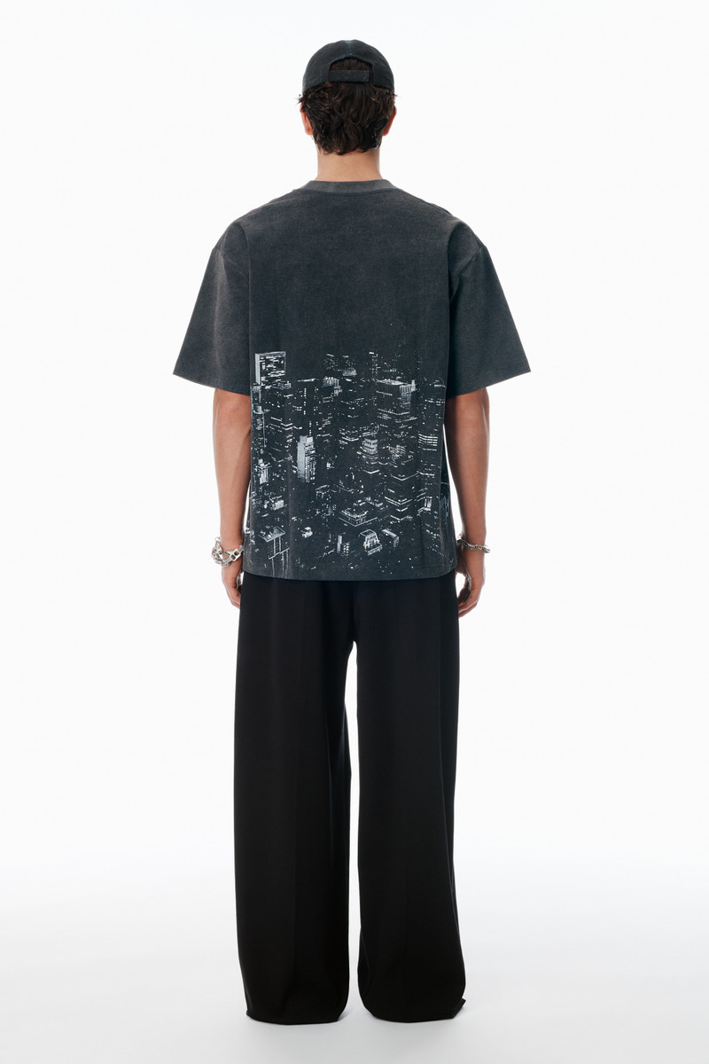 Black NY Skyline Crystal Hotfix T-Shirt 4