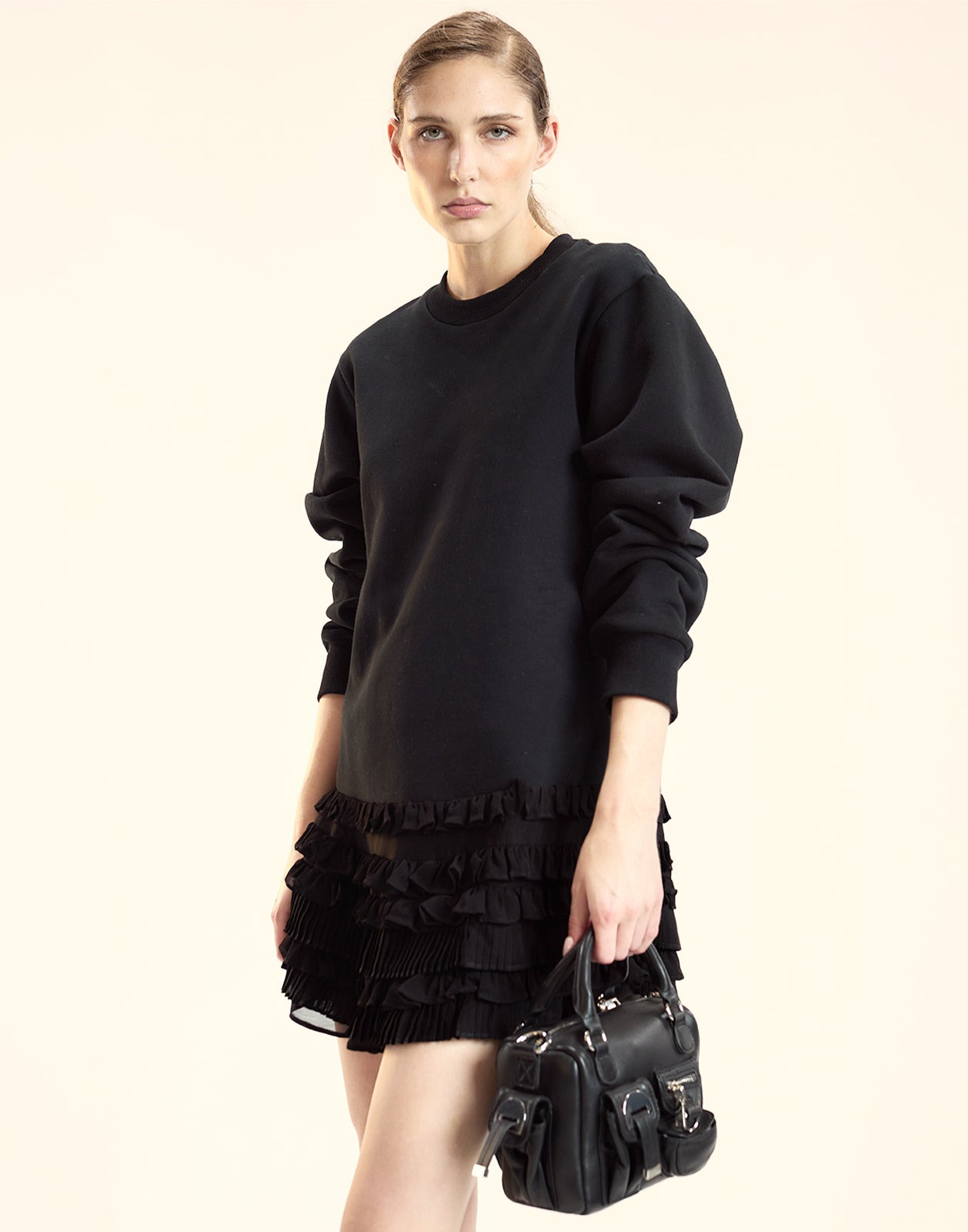 Bella Ruffle Combo Dress - 4