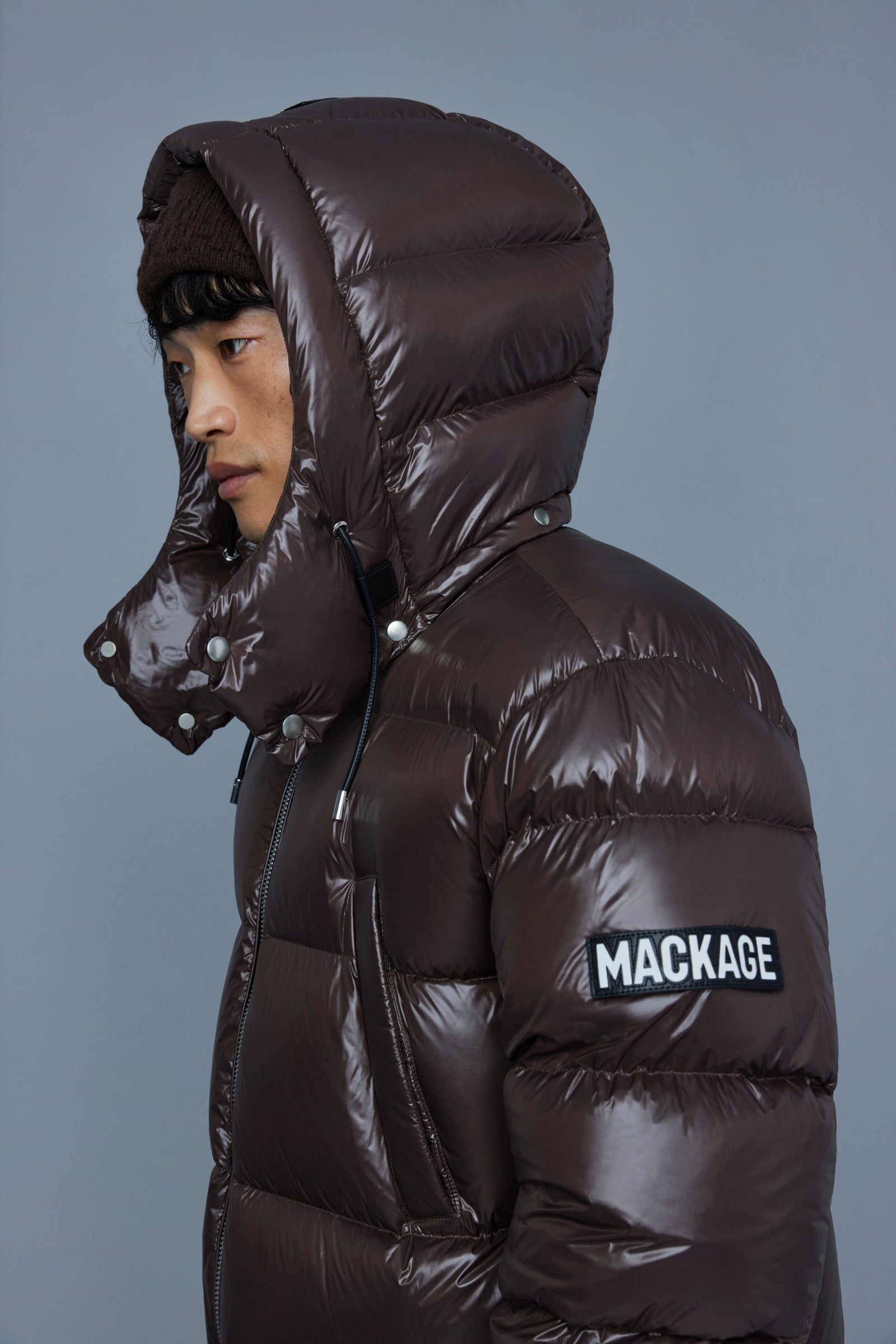 KENDRICK lustrous light down parka with hood - 5