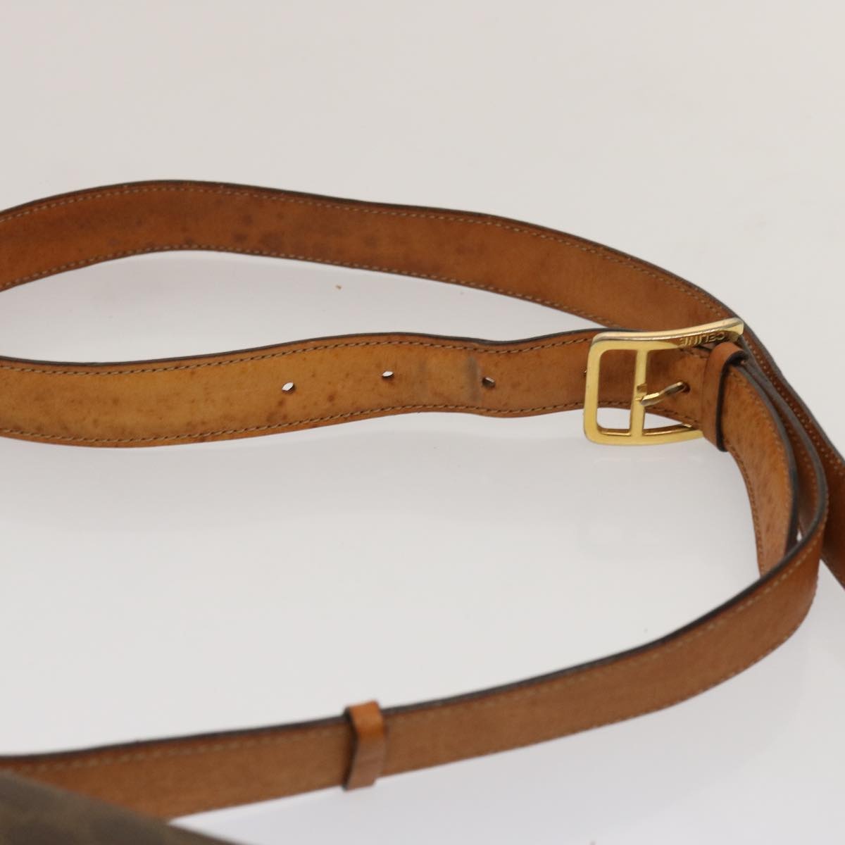 CELINE Macadam Canvas Shoulder Bag Pvc Brown - 8