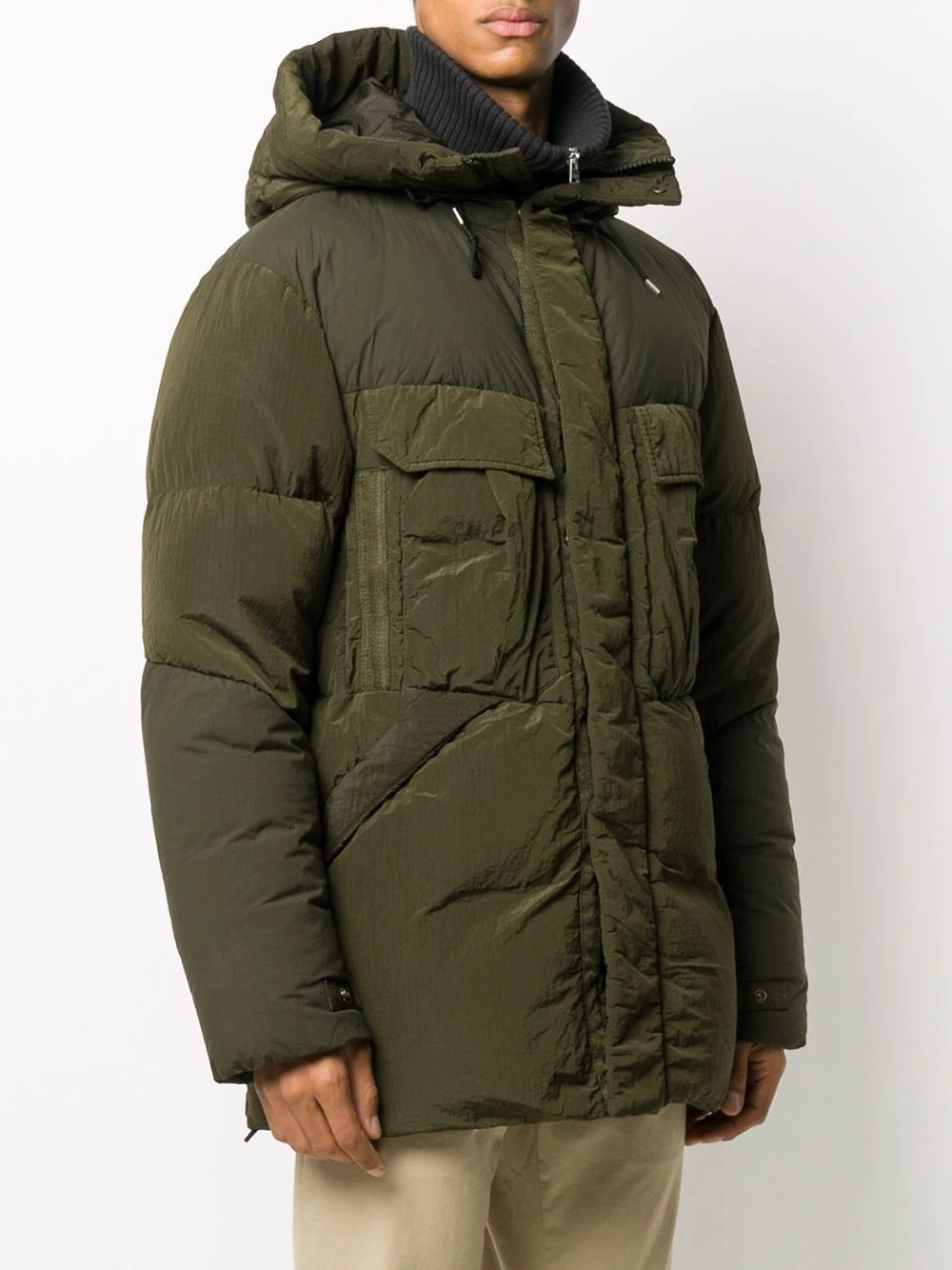 padded hooded coat - 3