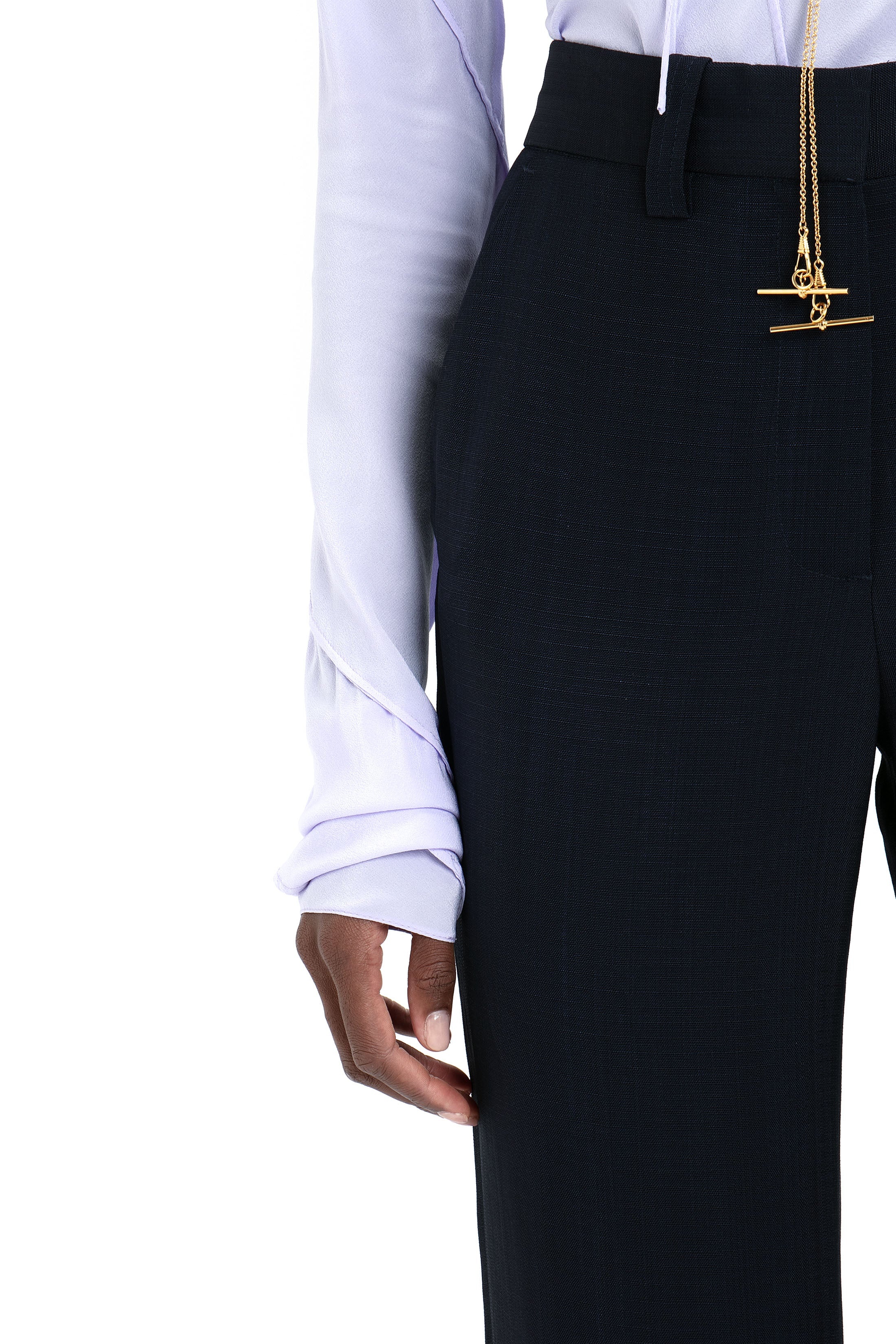 Tailored Straight Leg Trouser In Ink Blue - 6