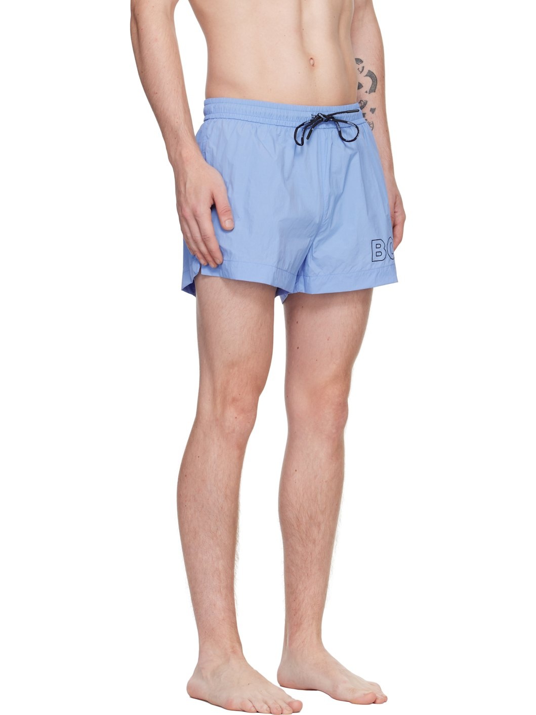 Blue Outline Swim Shorts - 2