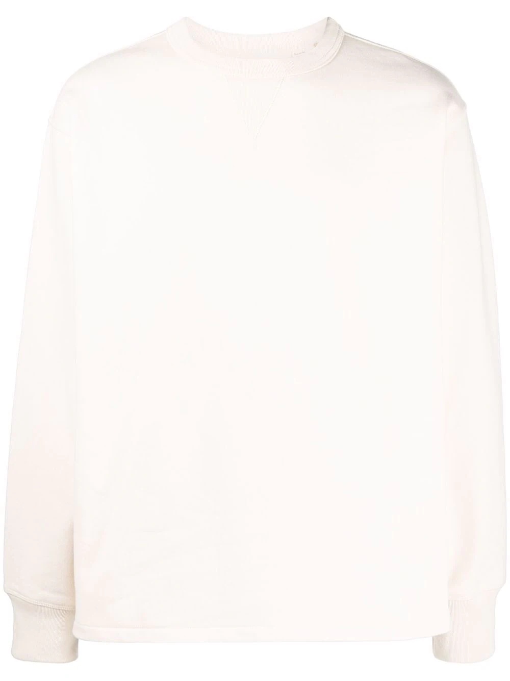 crew-neck cotton sweatshirt - 1