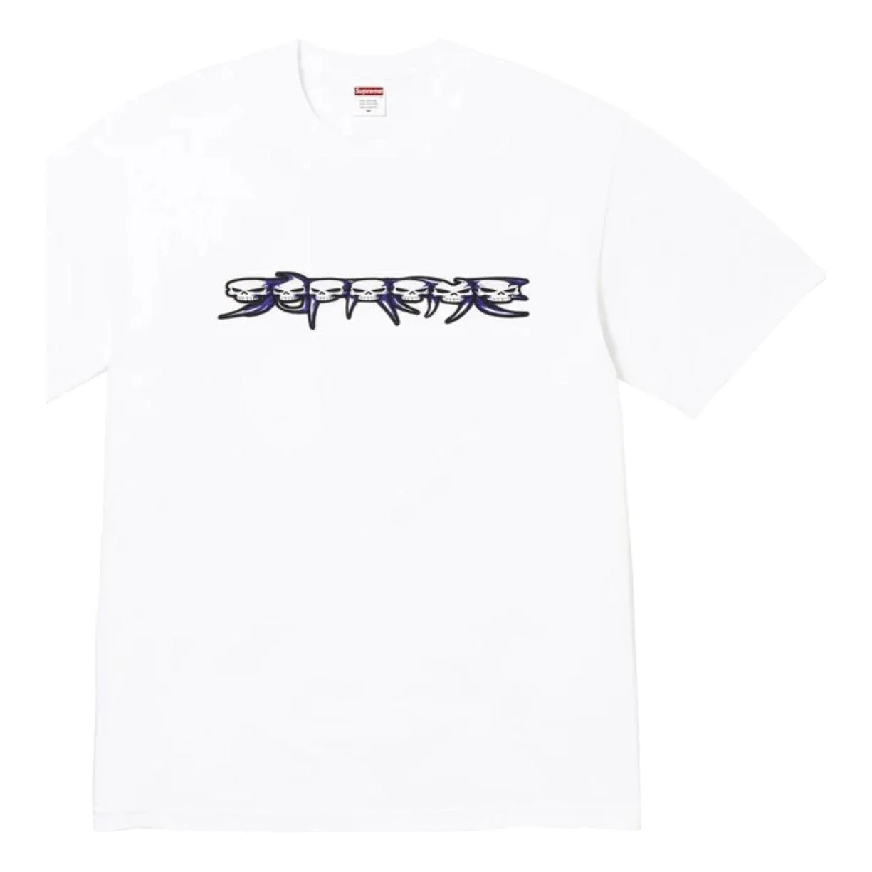 Supreme FW26 Skulls Spellout T-Shirt 'White' SUP-FW26-004-WHT - 1