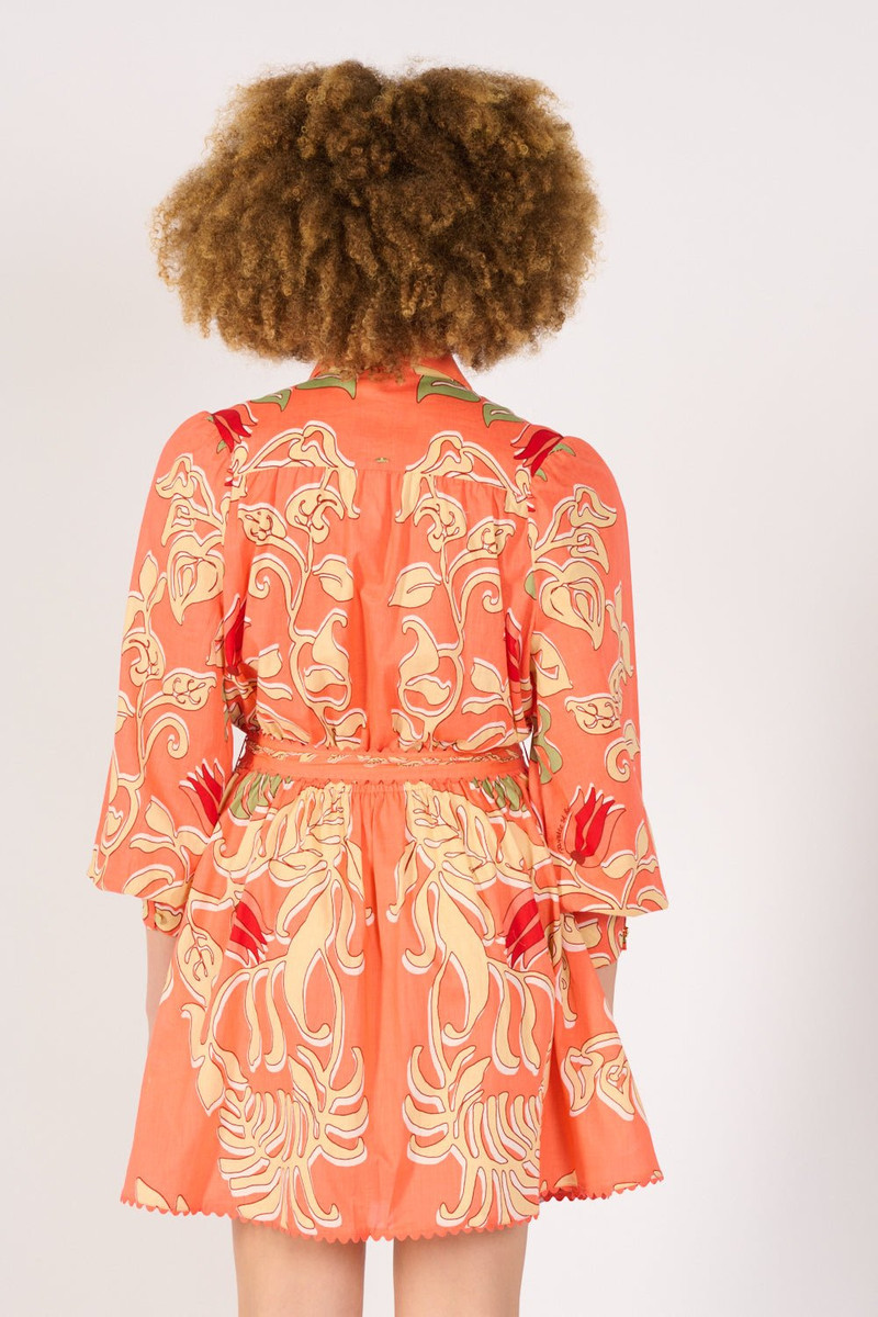 Mini Dress Conti - Orange Ritual 6