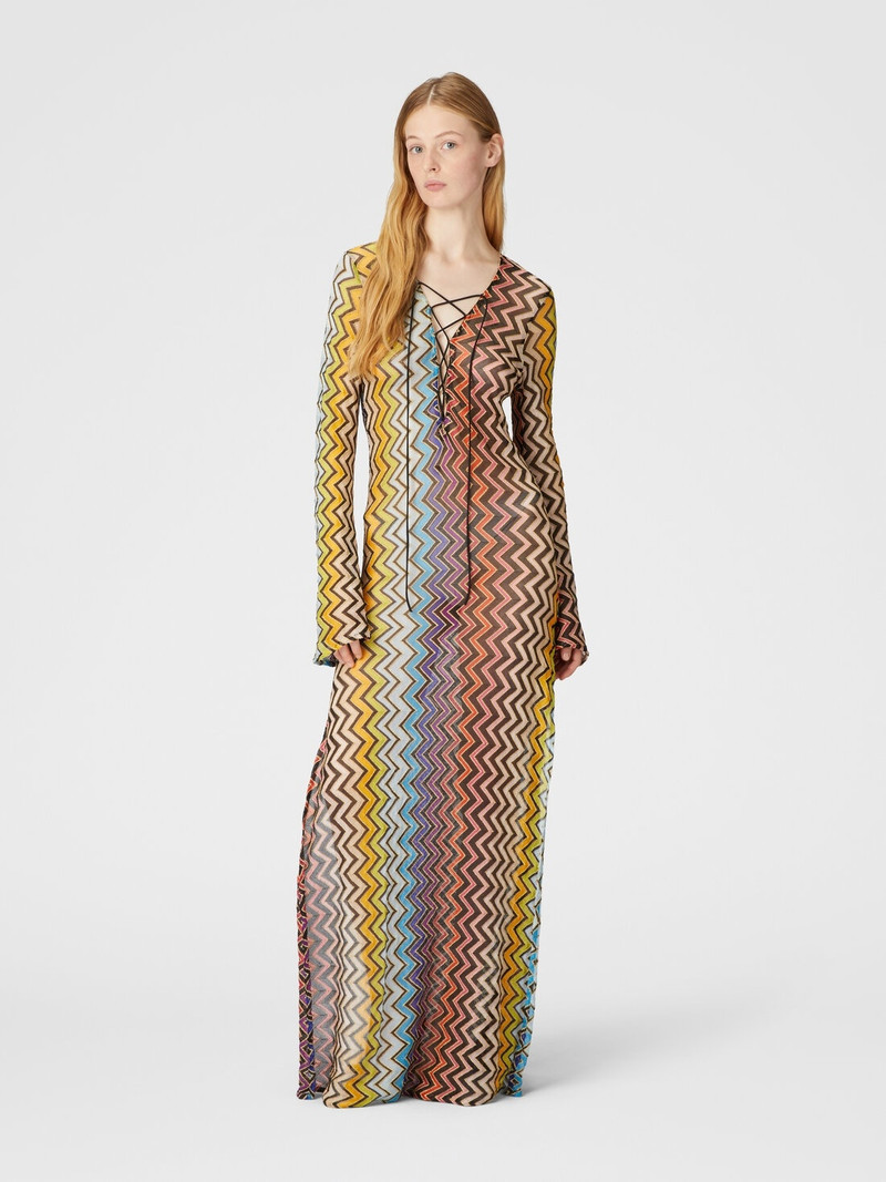 Missoni Long caftan with zig zag pattern outlook