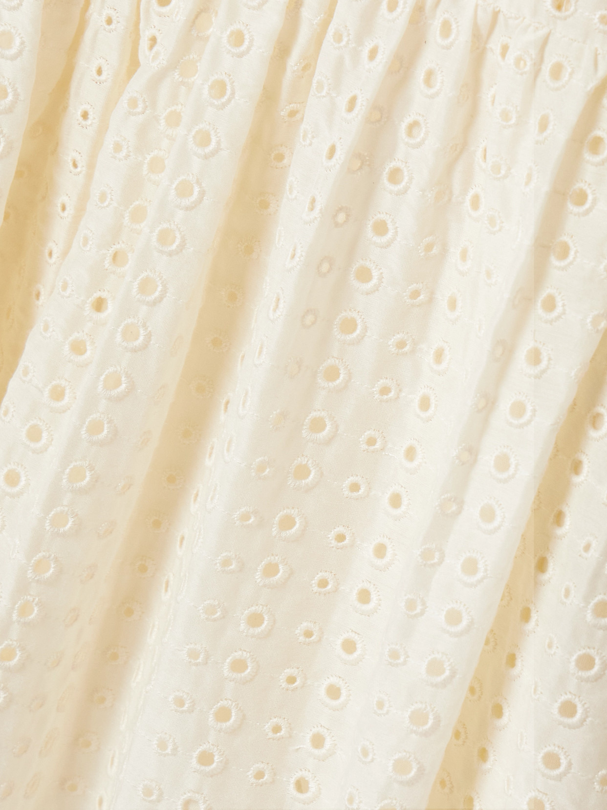 Gabi Tulle-trimmed Broderie Anglaise Cotton And Silk-blend Mini Dress - 4
