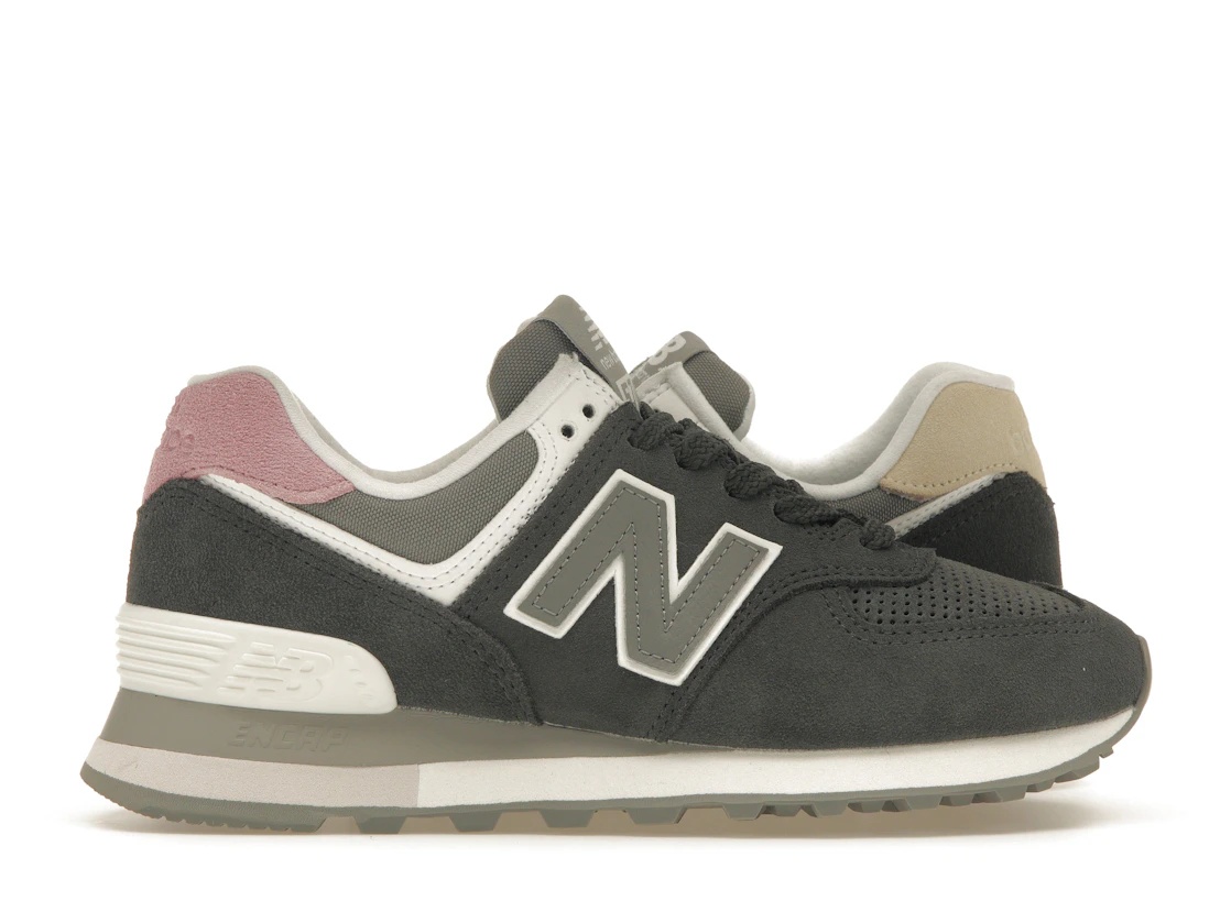 New balance 574 black pink best sale