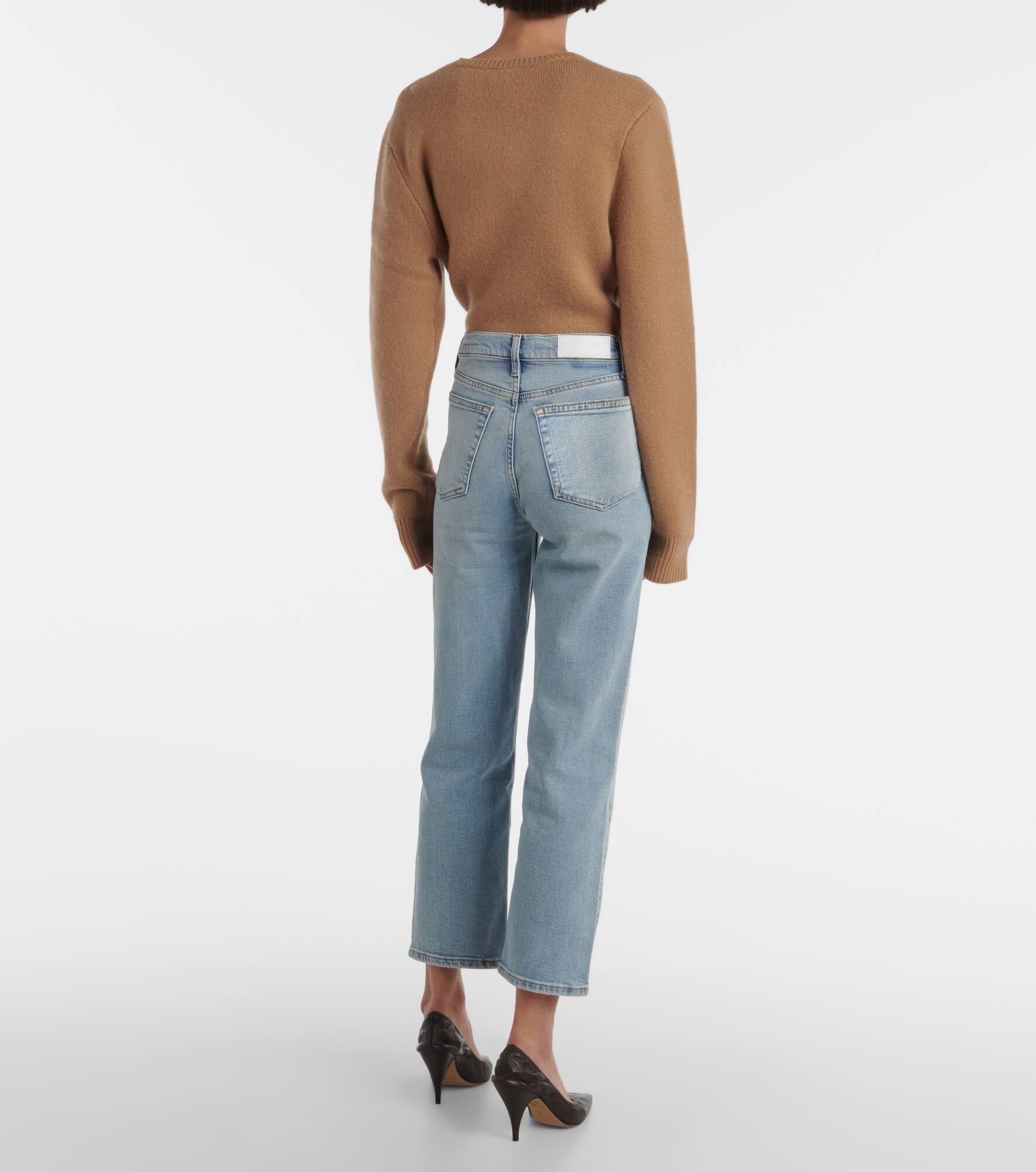 70s Stove Pipe low-rise straight jeans - 3