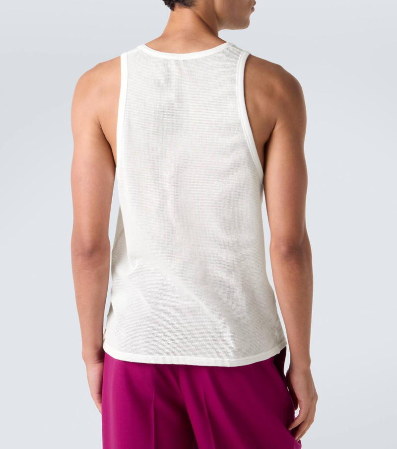 Semi-sheer cotton tank top 4