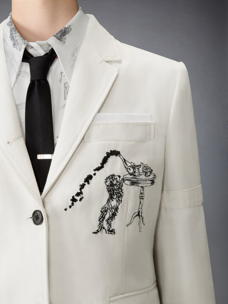 SOLID CANVAS UNCONSTRUCTED RELAXED FIT SPORTCOAT 6