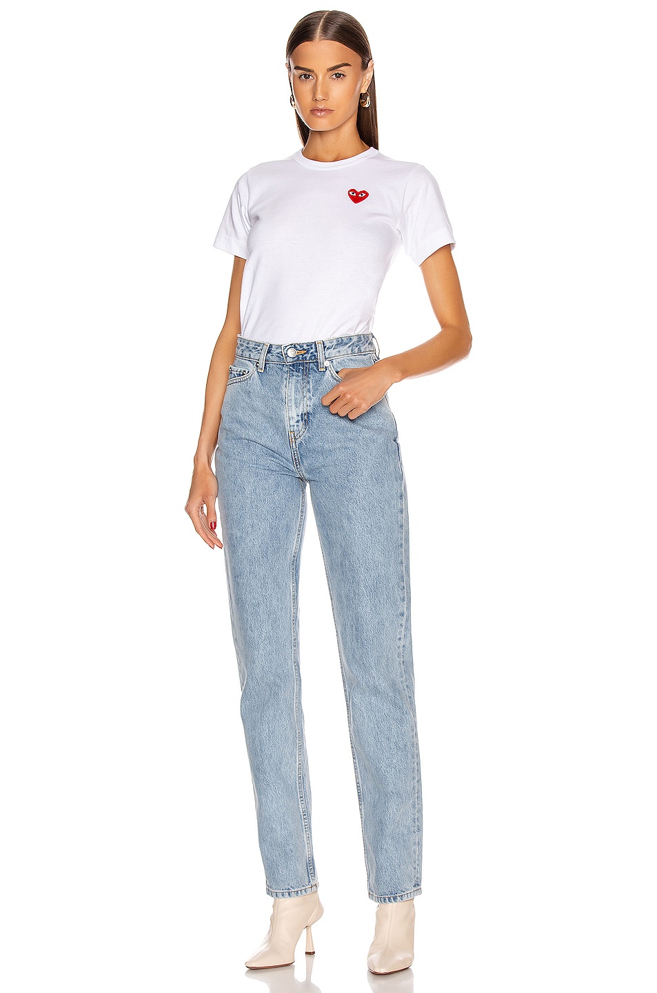 Cotton Red Emblem Tee - 4
