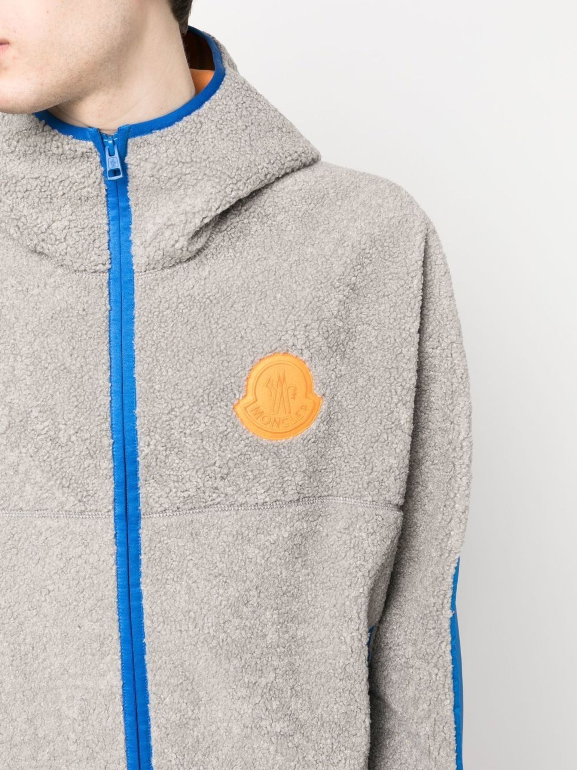 Grey Malrif Hooded Fleece Jacket - 5