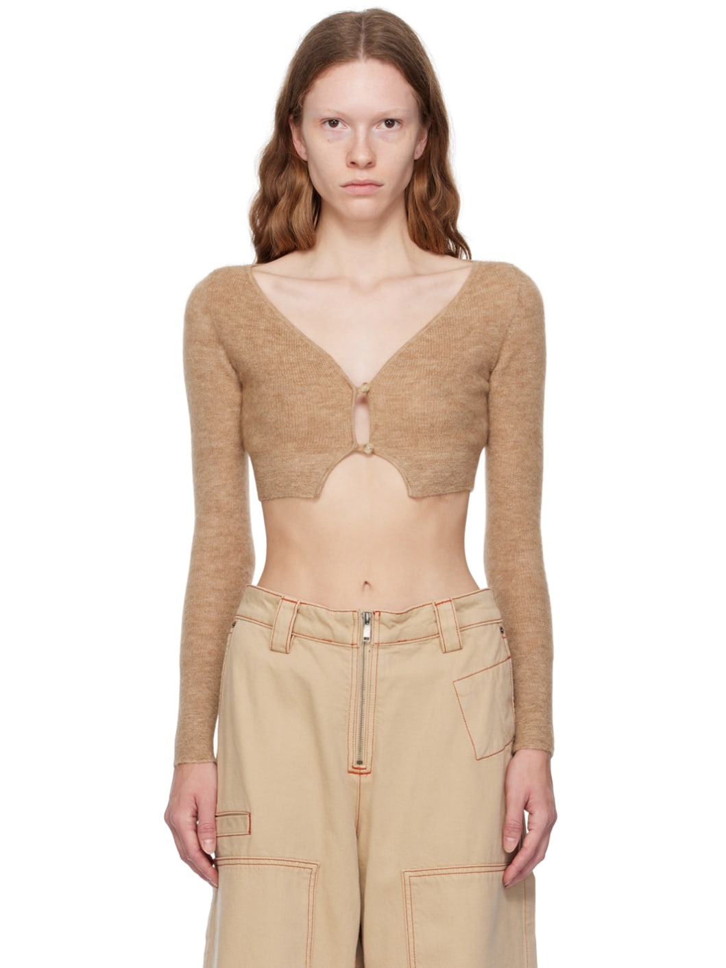 Brown Le Papier 'Le Cardigan Alzou' Cardigan - 1
