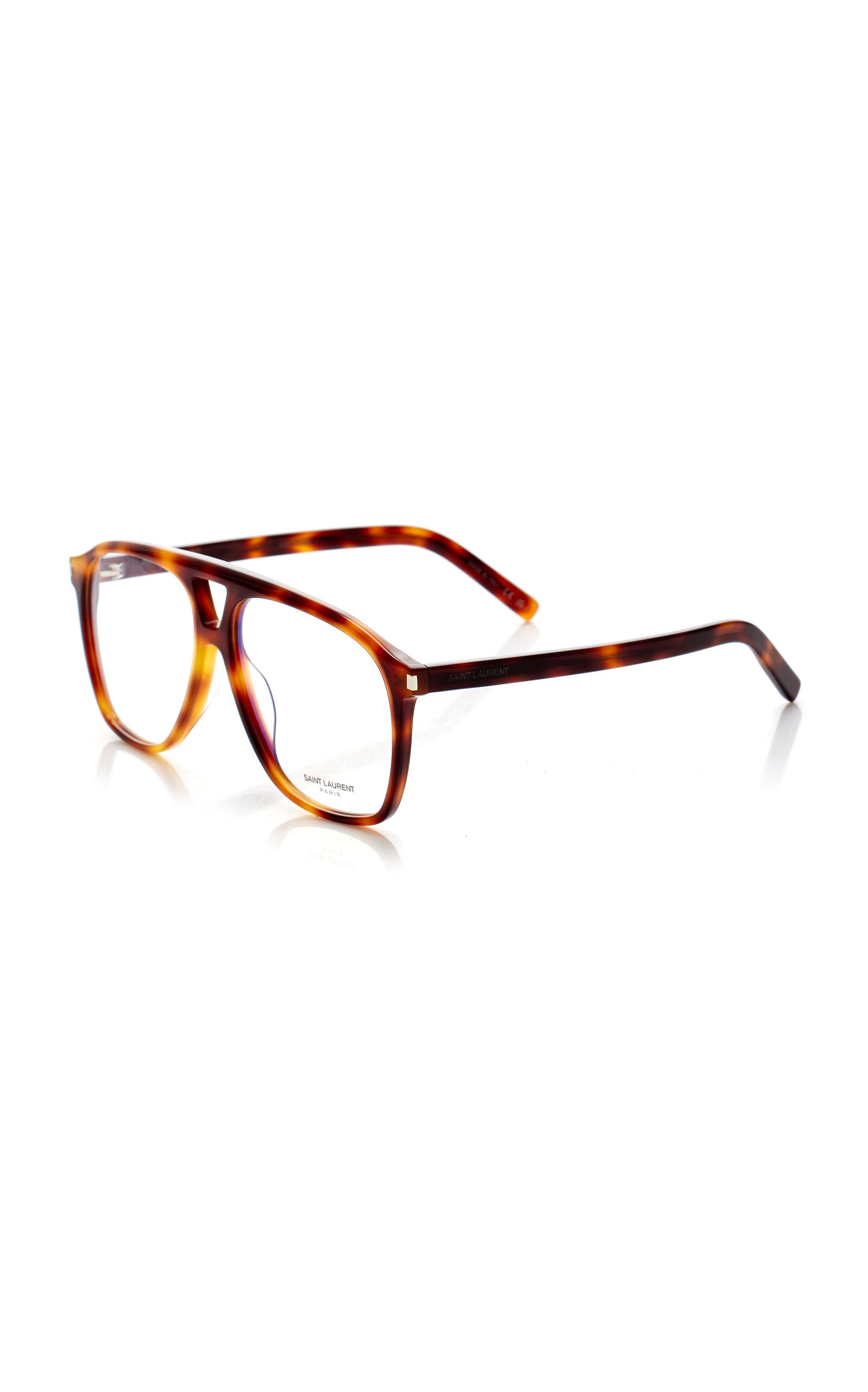 Aviator-Frame Acetate Glasses brown - 4