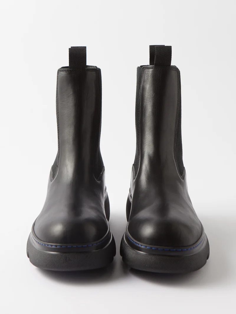 Leather Chelsea boots - 5