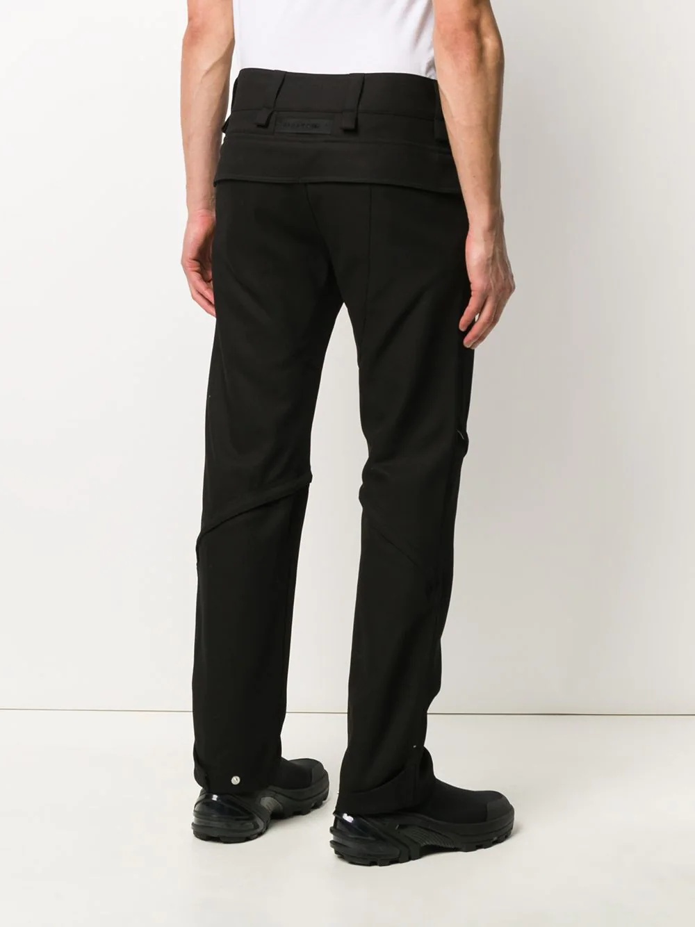 buckled straight-leg trousers - 4