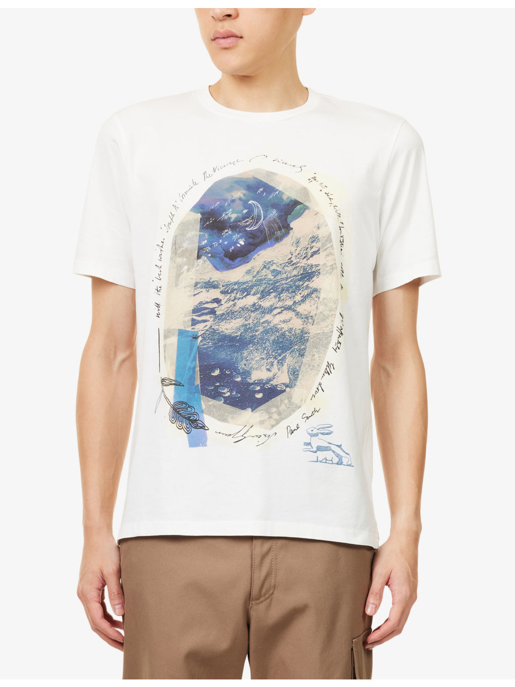 Printed Crewneck Cotton-Jersey T-Shirt - 3
