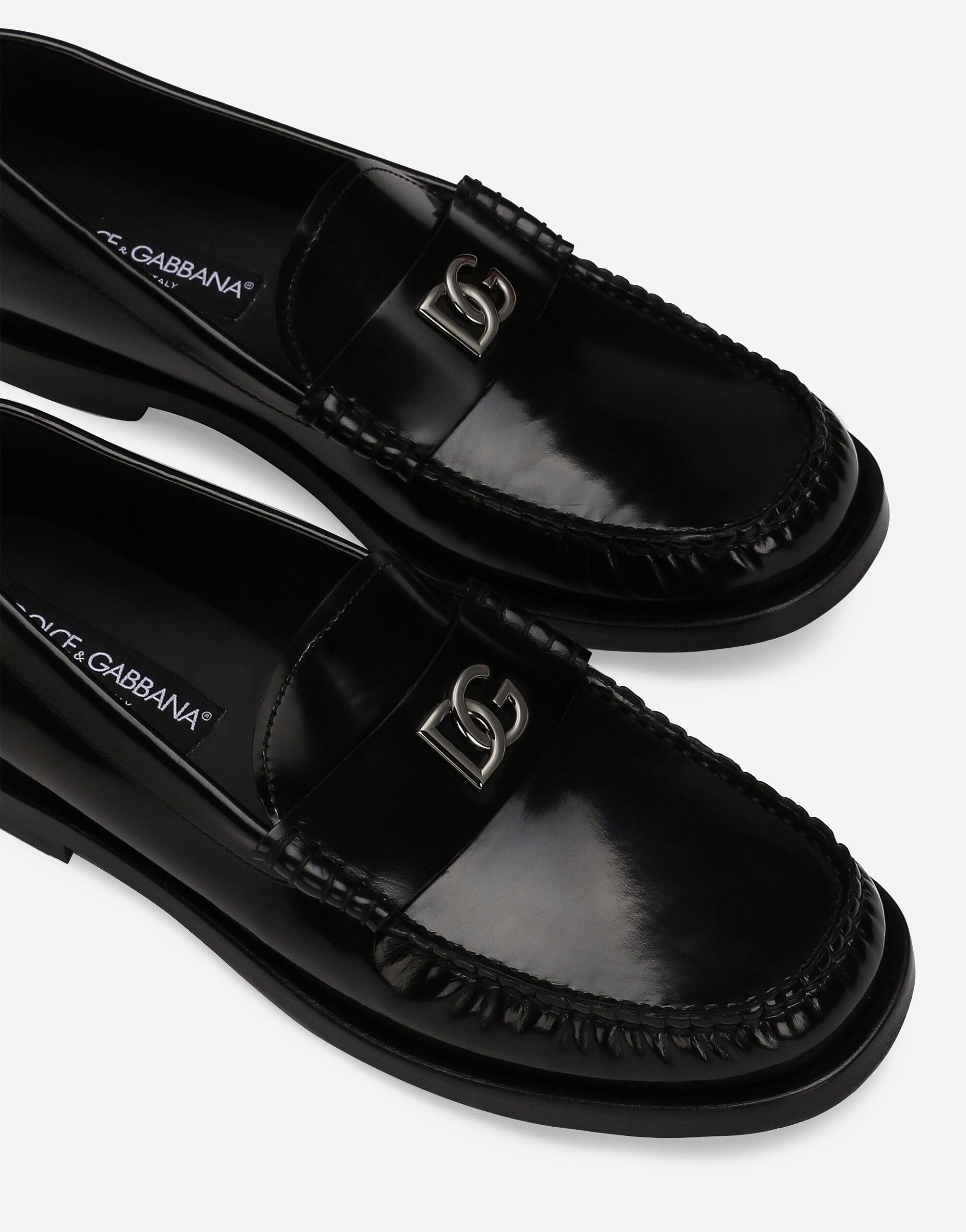 Polished calfskin loafers - 5