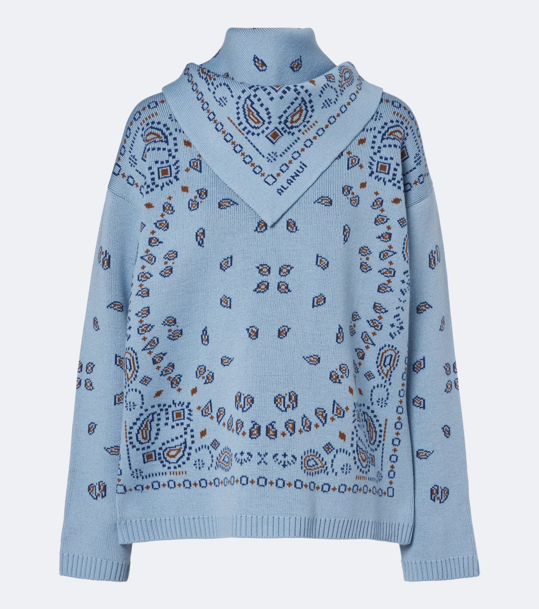 Bandana Jacquard virgin wool sweater - 1