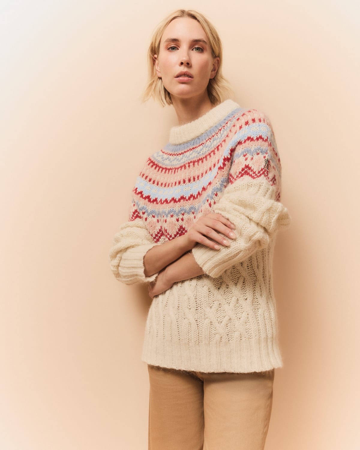 Wool Alpaca Cable-Knit Sweater - 3