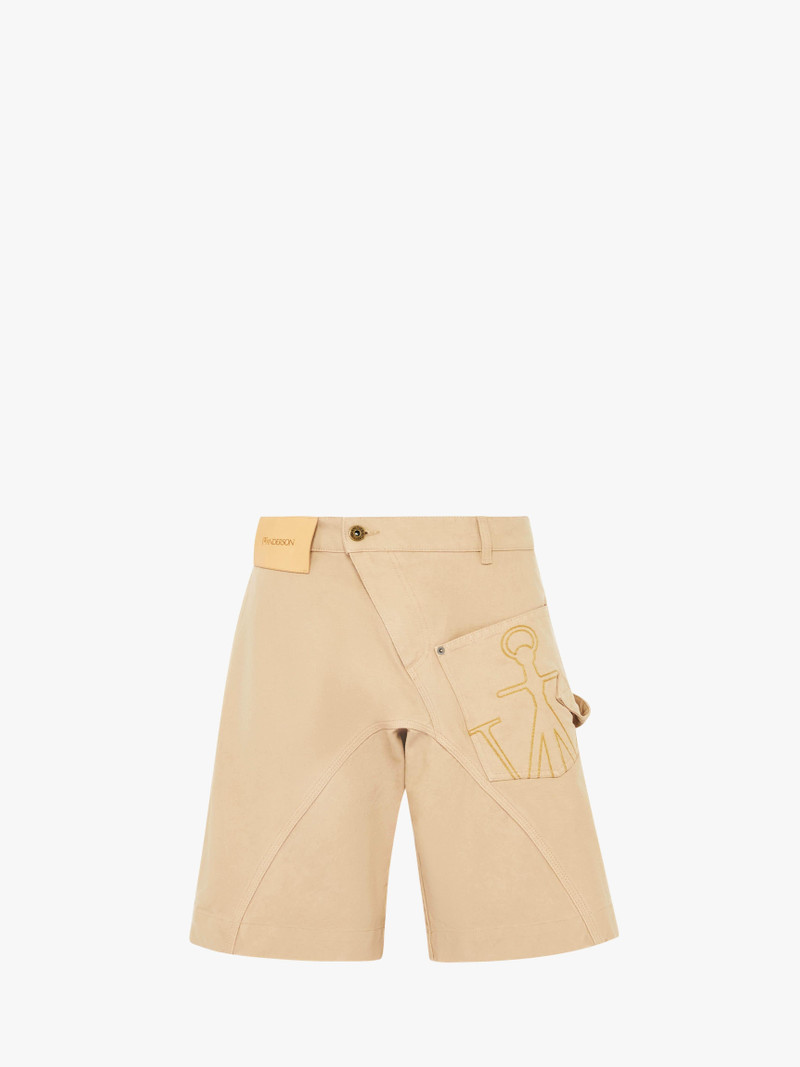 TWISTED WORKWEAR SHORTS - 1