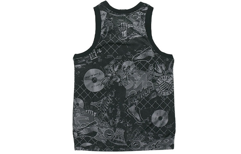 Nike Nike Street Graffiti Basketball Sports Vest Black CK1182-010 outlook
